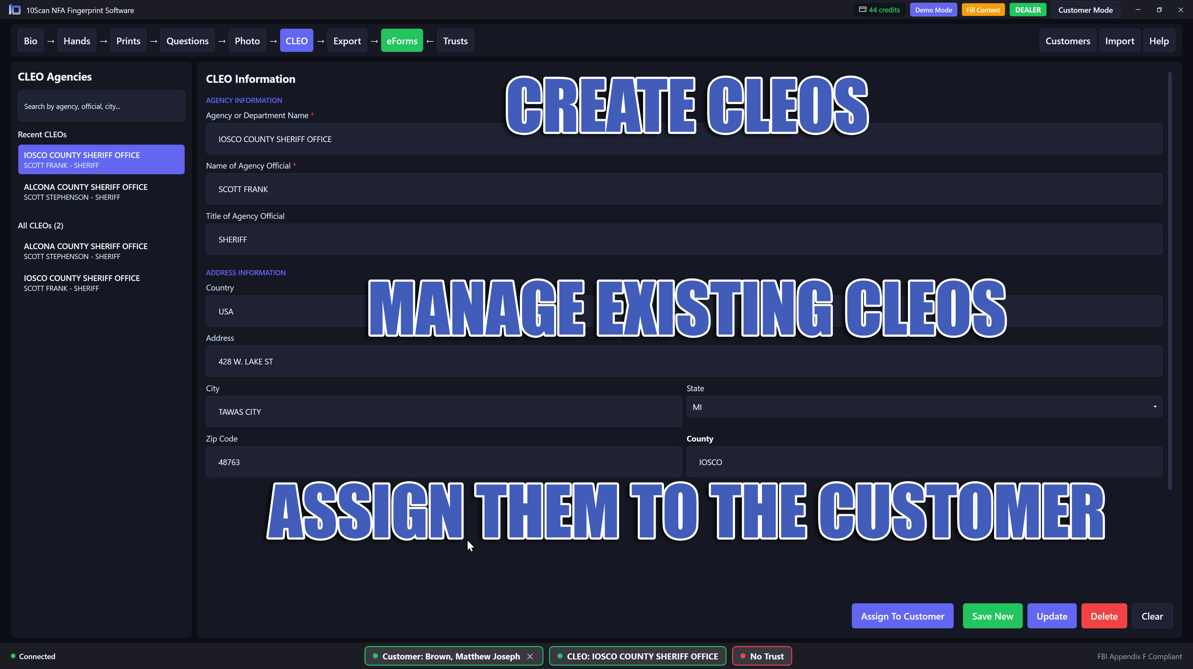 10Scan NFA CLEO chief law enforcement officer manager